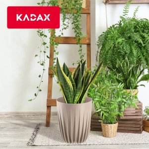 Kadax Doniczka Donica Wkład Osłonka Na Kwiaty Brąz 30cm 8
