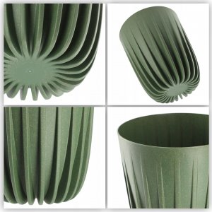 Kadax Eko Doniczka Osłonka + Wkładka Zielona 19x22,5cm 3