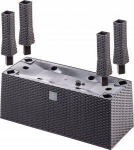 Kadax KADAX Doniczka Donica Na Nóżkach 60cm Wkład Brąz 4