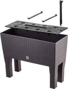 Kadax KADAX Doniczka Donica Na Nóżkach 60cm Wkład Brąz 5