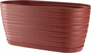 Kadax Doniczka Osłonka Na Kwiaty Podstawka Bordowa 27cm 8