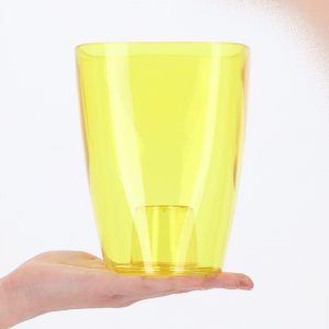 Kadax Doniczka Osłonka Na Storczyk Kwiaty Żółta 12cm 4