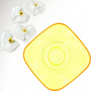Kadax Doniczka Osłonka Na Storczyk Kwiaty Żółta 12cm 9