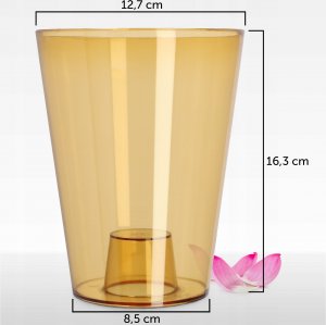 Kadax Doniczka Osłonka Na Storczyk Kwiaty Miodowa 12cm 7