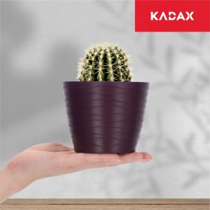 Kadax Doniczka Osłonka Na Kwiaty Okrągła Śliwkowa 11 cm 5