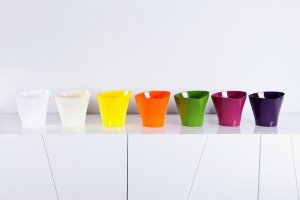 Kadax Doniczka Osłonka Na Kwiaty Połysk Beżowa 13cm 5