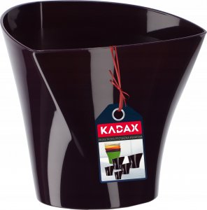 Kadax Doniczka Osłonka Na Kwiaty Połysk Śliwkowa 17cm 1