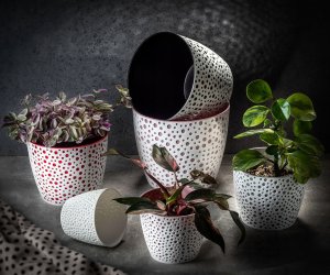 Kadax Doniczka Osłonka Okrągła Na Kwiaty Różowa 13cm 6