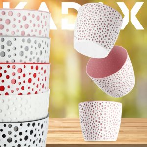 Kadax Doniczka Osłonka Okrągła Na Kwiaty Różowa 13cm 8