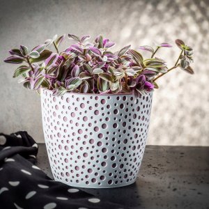 Kadax Doniczka Osłonka Okrągła Na Kwiaty Różowa 17cm 2