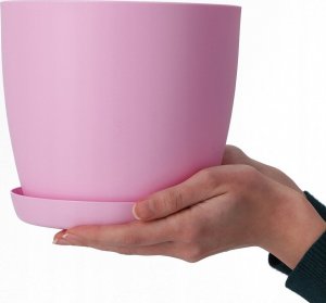 Kadax Doniczka Osłonka Na Kwiaty Podstawka Różowa 12cm 9
