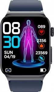 Smartwatch Watchmark Cardio One Granatowy 2