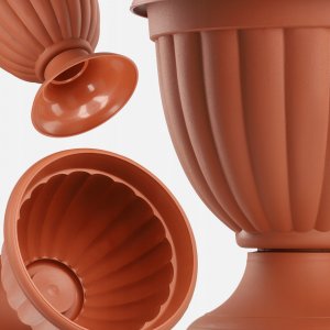 Kadax KADAX Doniczka Donica Gazon Kwietnik 19cm Terakota 4