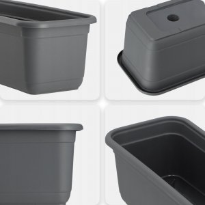 Kadax KADAX Doniczka Skrzynka Balkonowa 60cm Antracyt 6