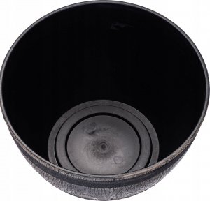 Kadax Doniczka Donica Okrągła Na Kwiaty 40cm Ciemny Brąz 3