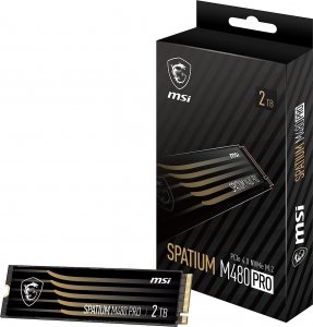 Dysk SSD MSI Spatium M480 Pro 2TB M.2 2280 PCI-E x4 Gen4 NVMe (S78-440Q600-P83) 5
