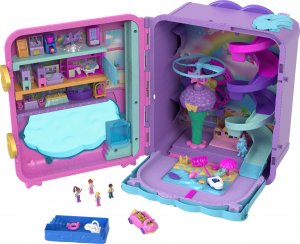 Mattel[PRODUKT WYCOFANY] Lalki Barbie [Mattel] Polly Pocket Wakacyjny kurort Zestaw Walizka (HKV43) 1