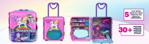 Mattel[PRODUKT WYCOFANY] Lalki Barbie [Mattel] Polly Pocket Wakacyjny kurort Zestaw Walizka (HKV43) 8