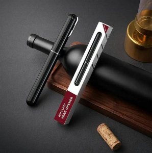 Aptel Pneumatyczny KORKOCIĄG do BUTELEK z nożykiem do Folii czarny AG911 5