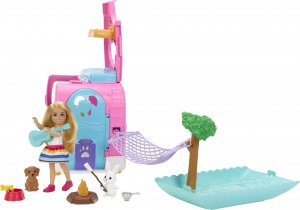 Lalka Barbie Mattel  Kamper Chelsea Zestaw 2w1 (HNH90) 8