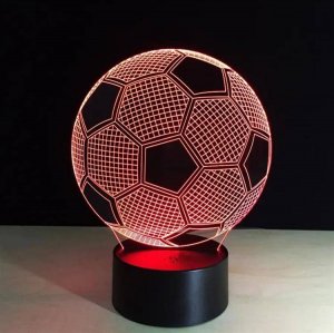Aptel Nocna LAMPKA LED w kształcie Piłki Nożnej 0,5W ZD98 5