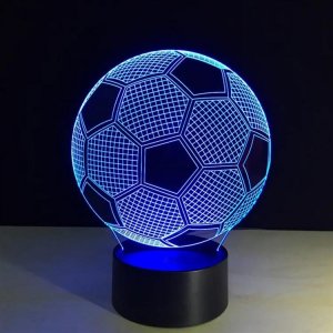 Aptel Nocna LAMPKA LED w kształcie Piłki Nożnej 0,5W ZD98 6
