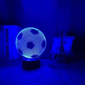 Aptel Nocna LAMPKA LED w kształcie Piłki Nożnej 0,5W ZD98 7