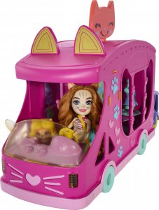 Mattel Enchantimals Mobilne studio mody Zestaw + lalka Kotek (HPB34) 2
