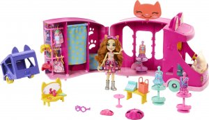 Mattel Enchantimals Mobilne studio mody Zestaw + lalka Kotek (HPB34) 6