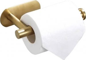 Aptel Samoprzylepny Uchwyt na Papier Toaletowy Łazienkowy złoty AG869B 2