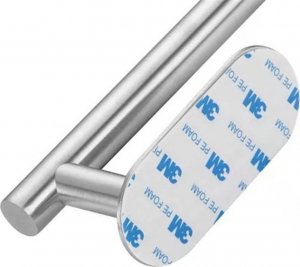 Aptel Stalowy UCHWYT na Ręcznik Ścierkę Naścienny 40cm srebrny AG945 3
