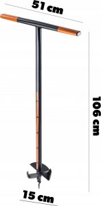 Kadax Świder Do Ziemi Gleby Wiertnica Dołownik 150mm 3