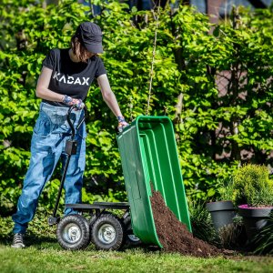 Kadax Wózek Ogrodowy Transportowy Taczka Wywrotka 300kg 3