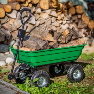 Kadax Wózek Ogrodowy Transportowy Taczka Wywrotka 300kg 4