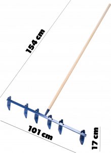 Kadax Znacznik Ogrodowy Do Roli Sadzenia 6-Zębny 97 cm 3