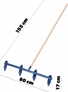 Kadax Znacznik Ogrodowy Do Roli Sadzenia 4-Zębny 80 cm 4