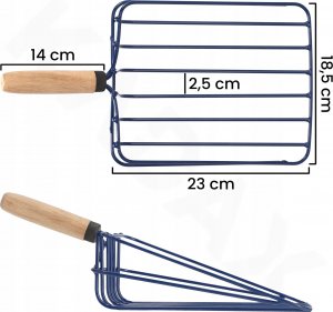 Kadax Łopata Łopatka Szufla Do Warzyw Ziemniaków Metal 6