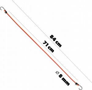 Plandeka Kadax Guma elastyczna Do Plandek Z Hakiem Linka 4szt 3