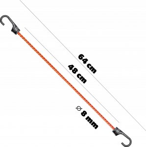 Plandeka Kadax Guma elastyczna Z Hakiem Do Plandek Bagażu Linka 3