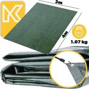 Plandeka Kadax Plandeka Gruba Mrozoodporna Plandeki Płachta 3x4M 3