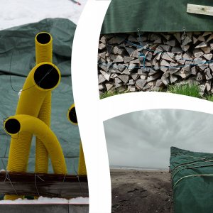 Plandeka Kadax Plandeka Gruba Mrozoodporna Plandeki Płachta 3x5M 6