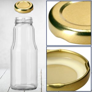 Kadax KADAX 10x Zakrętki fi33 Wieczka Do Butelek Sok 2