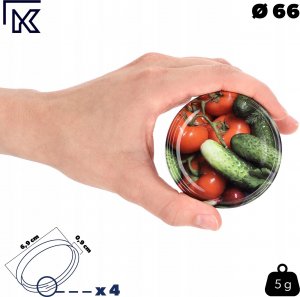 Kadax Zakrętki Do Słoików Nakrętki Wieczka 10 szt fi 66 3