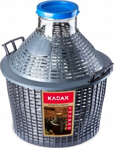 Kadax Gąsior Balon Butla Na Wino W Koszu Z Zakrętką 15 L 1
