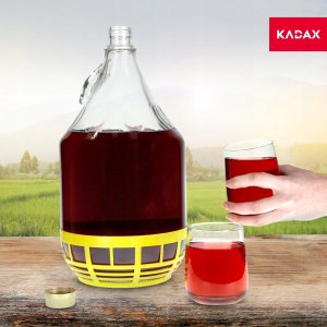 Kadax Gąsior 5L Balon Dama Butelka Na Wino W Koszu 2szt 4