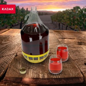 Kadax Gąsior 5L Balon Dama Butelka Na Wino W Koszu 2szt 5