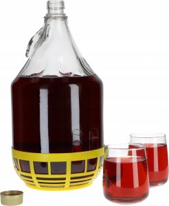 Kadax Gąsior 5L Balon Dama Butelka Na Wino W Koszu 2szt 8