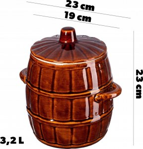 Kadax Beczka do Kiszenia Kapusty Ogórków 3,2L 3