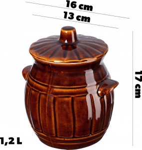 Kadax Beczka Garnek do Kiszenia Kamionka 1,2L 3