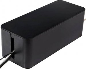 Organizer Aptel POJEMNIK na Listwy Kable Organizer Kabli Przewodów 23,5x11,5x12cm czarny AG963 3